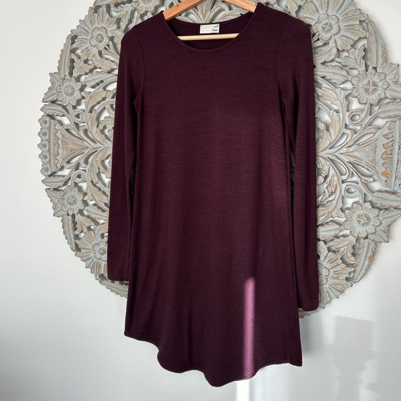 Aritzia Wilfred Free Burgundy Mini Dress – Size XS - Picture 1 of 5
